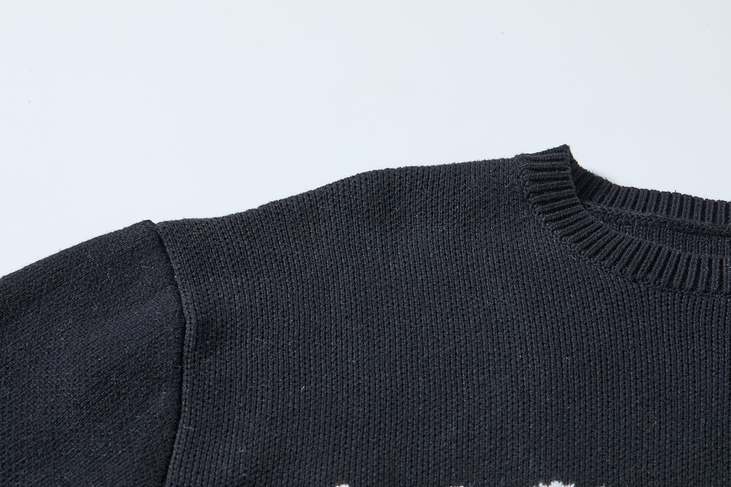 men crew neck knit pullover