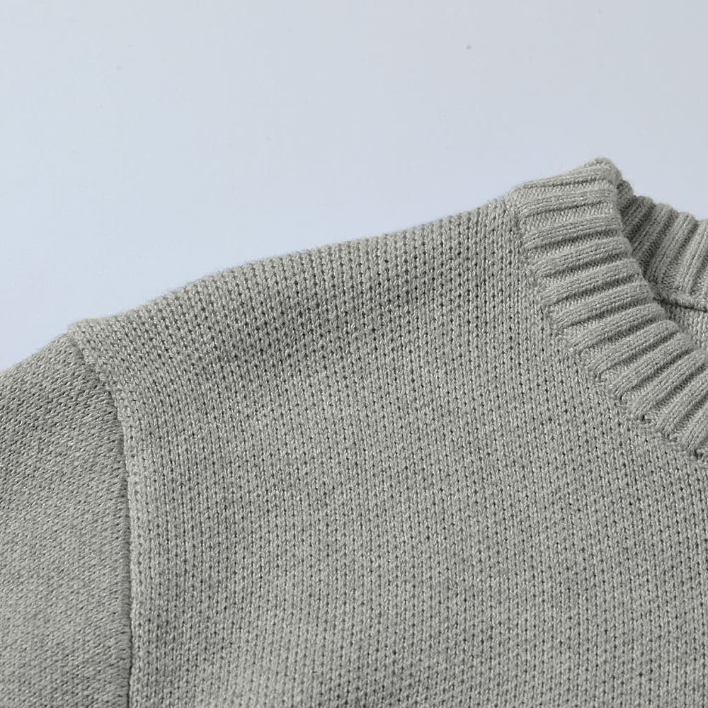 Men's Style Custom Long Sleeve Mohair Knit Pullover