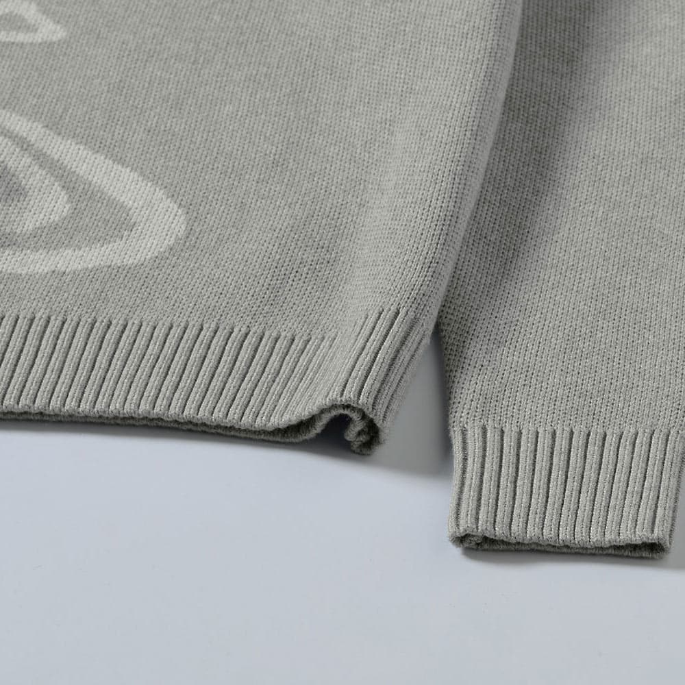 Men's Style Long Sleeve Mohair Knit Pullover