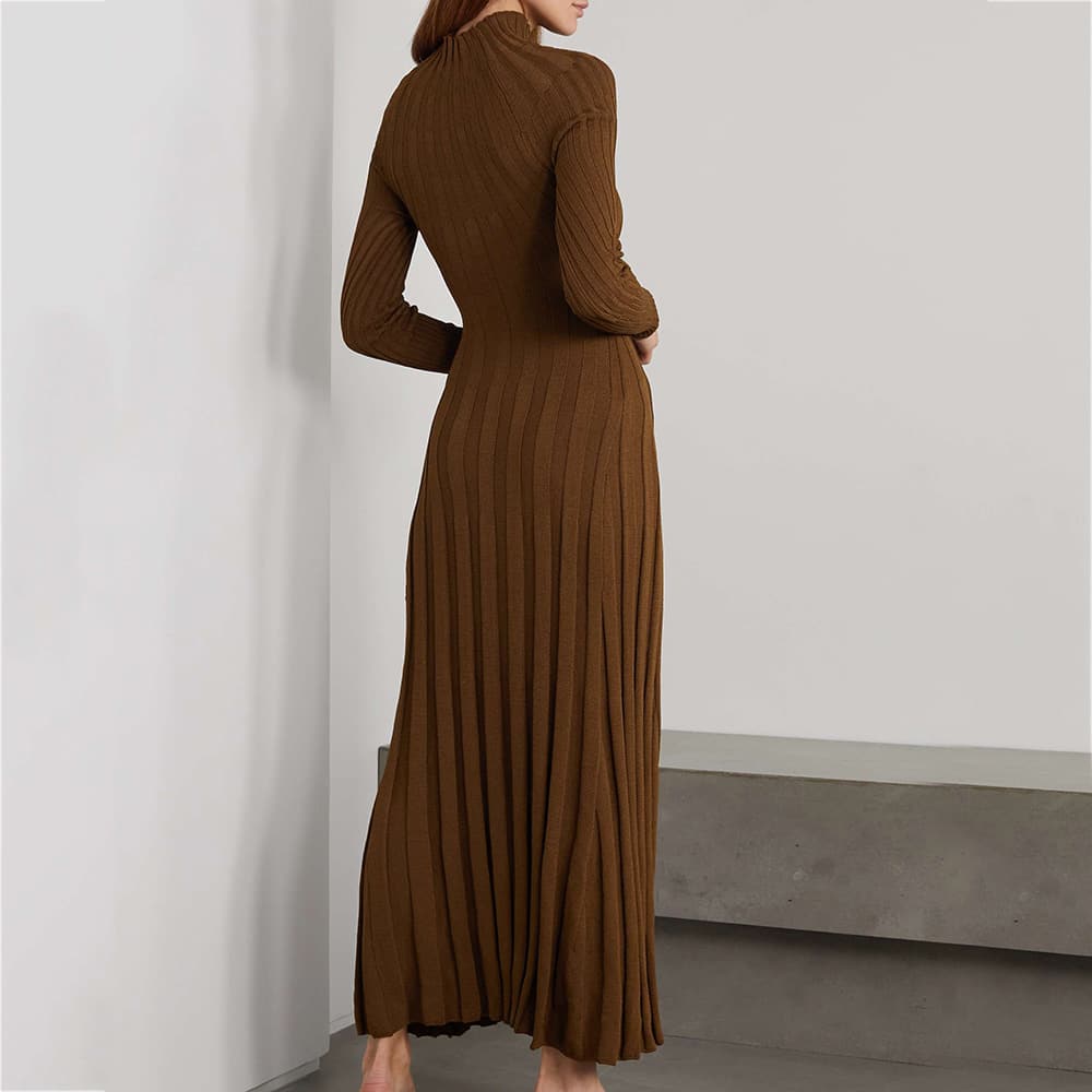 Women's Knitted Ribbed Maxi Dress